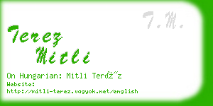 terez mitli business card